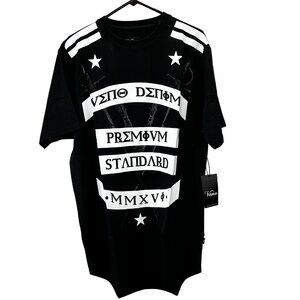 Veno Clothing Graphic T Shirt XXL 2XL Men Crewneck Black NWT